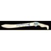 SALMON & HARE ANTLER KNIFE BY PETER SEVOGA(1940 - 2007)