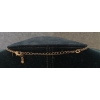 Image 7 : SAQ DARK GOLD TONE RHINESTONE PENDANT NECKLACE