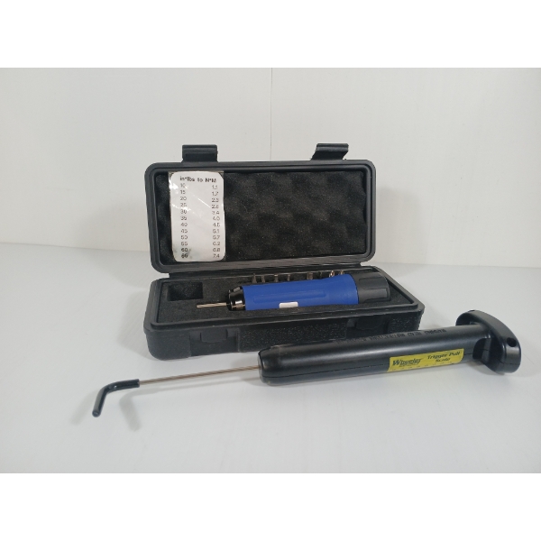 LOT OF 2 - PRESET TORQUE SCREWDRIVER & WHEELER TRIGGER PULL SCALE