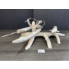Image 3 : NARWHAL HUNTER IN KAYAK BY PAKAK INUKSUK - CARIBOU ANTLER, IVORY W/ SINEW