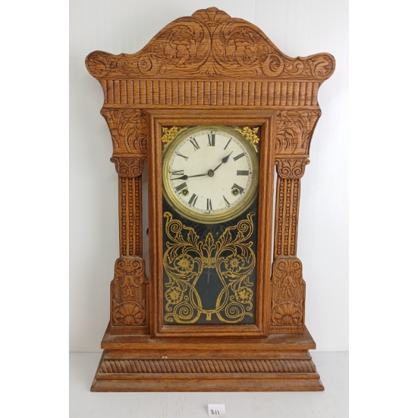 WM. L. GILBERT NO. 3205 GINGERBREAD CLOCK
