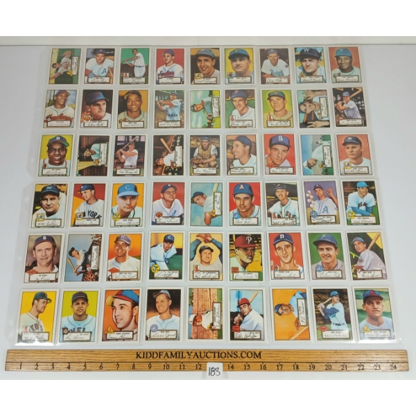 1952 TOPPS REPRINT SERIES #1-407 BASEBALL CARDS BINDER