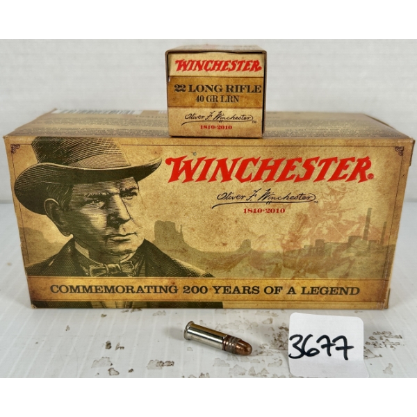 AMMO: 500X WINCHESTER .22 LR - 40 GR LRN