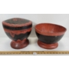 Image 3 : LOT OF 2 - INDIGENOUS CARVED BASKET BOWLS 