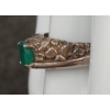 Image 3 : STERLING SILVER & EMERALD RING