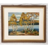 Image 1 : AUTUMN SHORELINE BY WALTER JACKSON COUCILL (1915 - 1982) - FRAMED OIL ON CANVAS BOARD