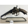 Image 2 : UNKNOWN BELGIAN PINFIRE REVOLVER IN 9 MM PINFIRE - ANTIQUE NO PAL REQD