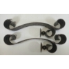 Image 4 : PAIR OF METAL WALL MOUNTED SCROLL CANDLE HOLDERS
