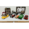 Image 1 : JOB LOT - MISC DIECAST & PLASTIC MODELS - MOTORCYCLE, CAR ON HOIST, HELICOPTER, ETC