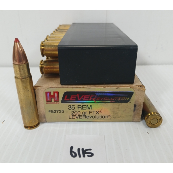 AMMO: 20X HORNADY LEVEREVOLUTION .35 REM - 200GR - FTX