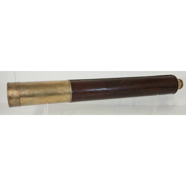 DOLLARD LONDON BRASS TELESCOPE W/ LEATHER WRAP