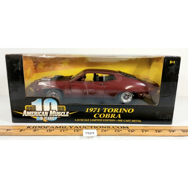ERTL AMERICAN MUSCLE DIECAST 1971 TORINO COBRA MODEL - SEALED