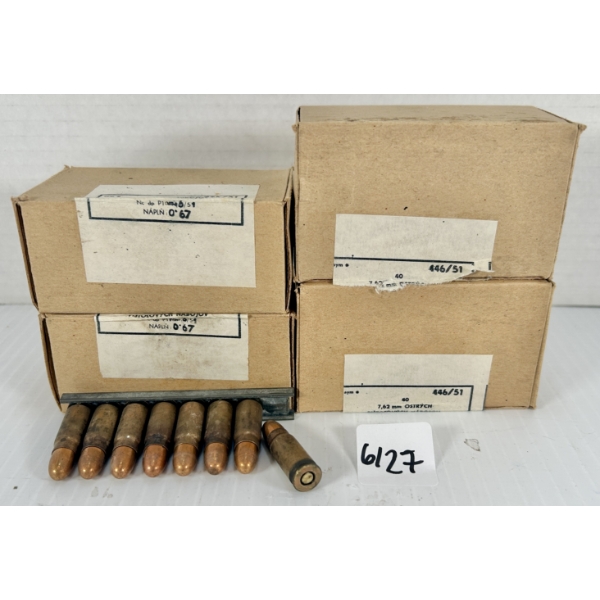 AMMO: 160X 7.62X25 MM TOKAREV - MILITARY FMJ
