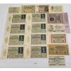 LOT OF 17 - 1922 & 1923 GERMAN POST-WAR INFLATION BANKNOTES