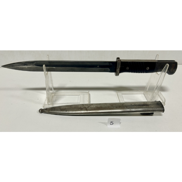 GERMAN MAUSER BAYONET WITH SCABBARD