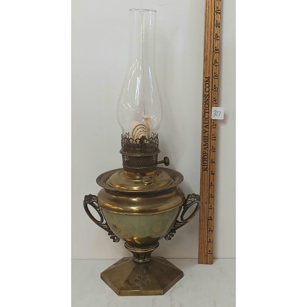 B&H BRASS OIL LAMP