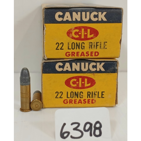 AMMO: 100X CANUCK .22 LR - GREASED
