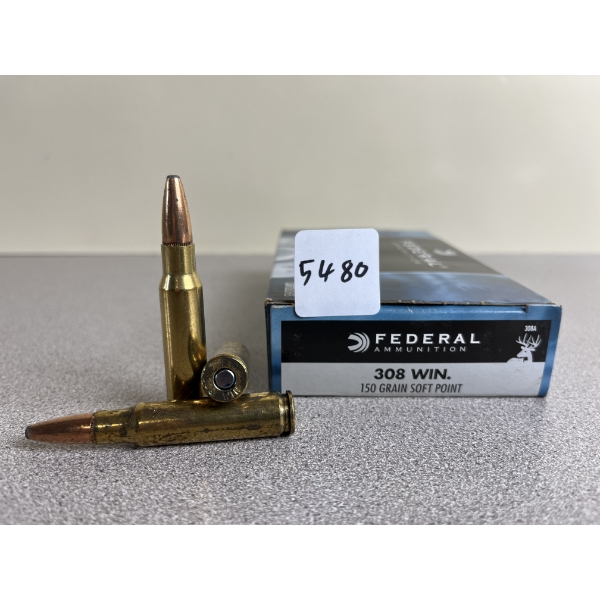 AMMO: 20X FEDERAL .308 WIN 150 GR. SP