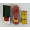 Image 6 : LOT OF 3 - TIN FRICTION TAXI & TRUCKS