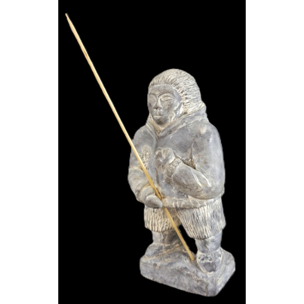 HUNTER WITH SPEAR BY UNKNOWN ARTIST - STONE