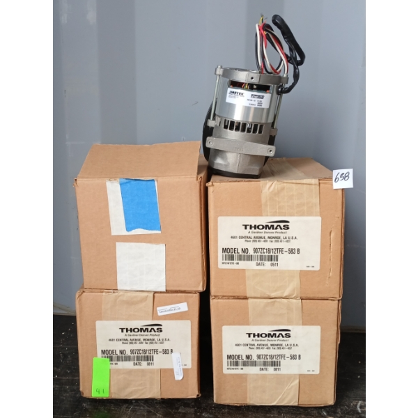 LOT OF 4 - THOMAS COMPRESSOR MOTORS