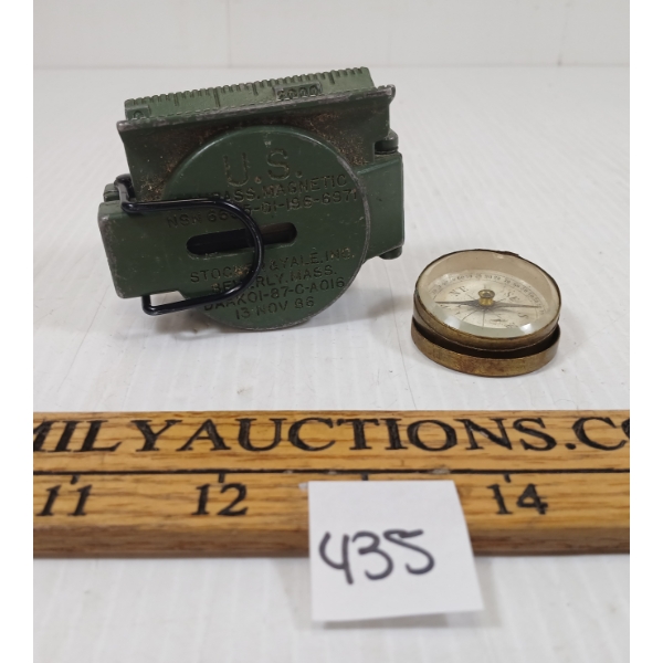 LOT OF 2 - MISC COMPASSES - INCL U.S. MAGNETIC