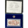 Image 1 : 1966 CDN $2 PROOF COIN & BANKNOTE SET