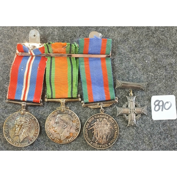 LOT OF 4 - WWII & CROSS MEDALS