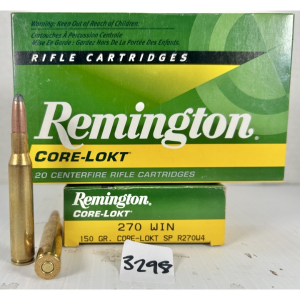 AMMO: 40X REMINGTON .270 WIN - 150 GR SP