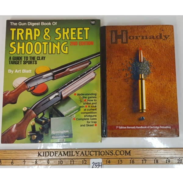 LOT OF 2 - "HORNADY HANDBOOK OF CARTRIDGE RELOADING" & "GUN DIGEST TRAP & SKEET SHOOTING"