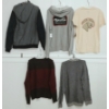 Image 2 : LOT OF 5 - MEN'S T-SHIRT, HOODIE, KNIT SWEATERS & JACKET - MFG POLER, MINIMUM, LIFETIME, ETC