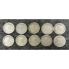 Image 2 : LOT OF 10 - 1909-1936 CDN 10 CENT COINS