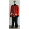 Image 1 : CIRCA 1885 SCARLET TUNIC W/ SNIDER ENFIELD BAYONET & SCABBARD, ETC - ON MANNEQUIN
