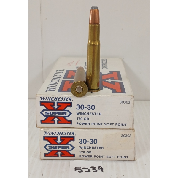 AMMO: 40X W-W SUPER X .30-30 WIN - 170GR - PPSP