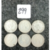 Image 2 : LOT OF 6 - 1960-1966 CDN 25 CENT COINS