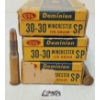 Image 1 : AMMO: 60X DOMINION .30-30WIN - 170GR - SP