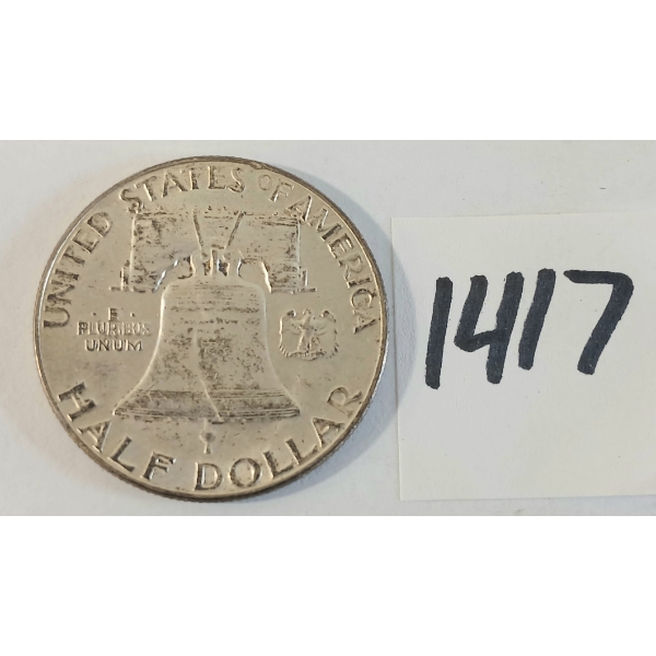 1964 US FRANKLIN SILVER HALF DOLLAR COIN