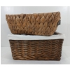 Image 4 : LOT OF 2 - WOVEN DECORATIVE BASKETS