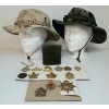Image 1 : JOB LOT - CDN EMERGENCY RATION, SUMMER CAMO HATS & CDN INSIGNIA