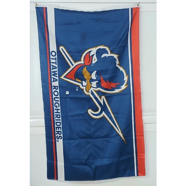 OTTAWA ROUGH RIDERS FOOTBALL FLAG