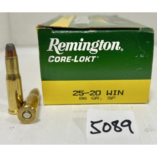 AMMO: 50X REMINGTON .25-20 WIN - 86 GR SP
