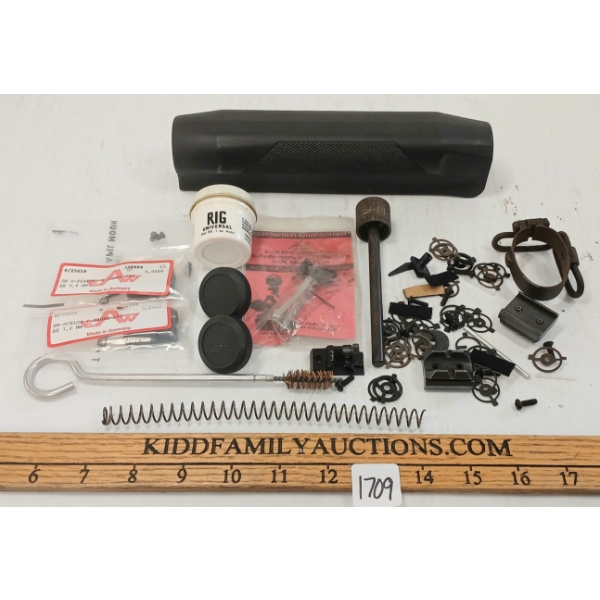 JOB LOT - MISC GUN PARTS, MOUNTS, FOREND, ETC