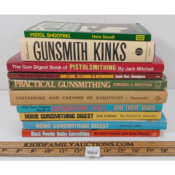 LOT OF 10 - FIREARM PUBLICATIONS - INCL "GUNSMITH KINKS" "BLACK POWDER HOBBY GUNSMITH" ETC