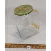 Image 4 : PLANTERS GLASS PEANUT JAR W/ TIN SERVING DISHES