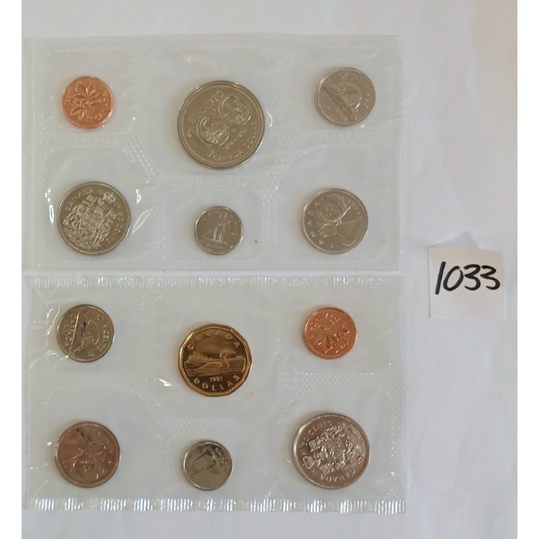 LOT OF 2 - 1974 & 1991 RCM MINT SETS