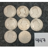 Image 2 : LOT OF 8 - CDN SILVER 25 CENT PCS - INCL 1910