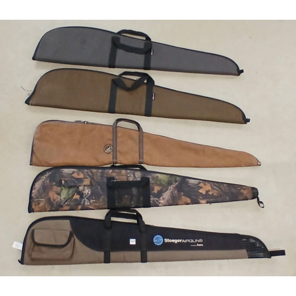LOT OF 5 - SOFT LONG GUN CASES