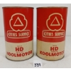 Image 3 : LOT OF 2 - CITIES SERVICE KOOLMOTOR QT CANS