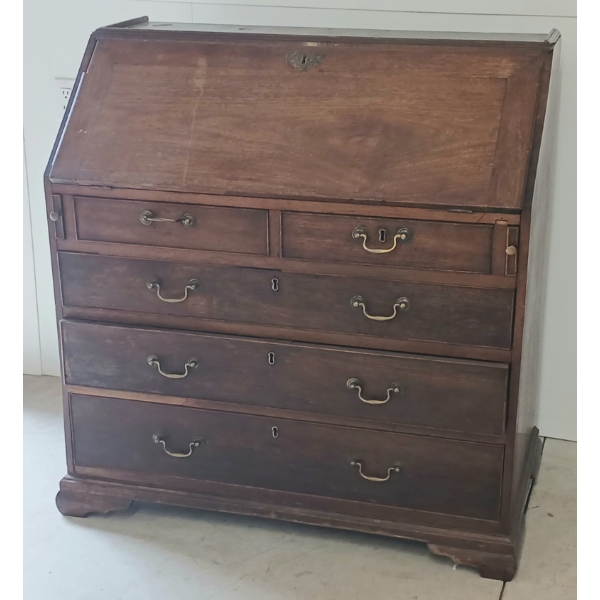 GEORGE III SLANT-FRONT WRITING BUREAU