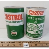 Image 1 : LOT OF 2 - CASTROL FLEET & MOTOR OIL FIBRE QT CANS